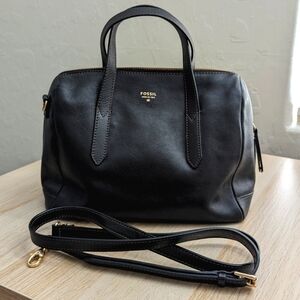 SOLD - Fossil Sydney Satchel Crossbody Black